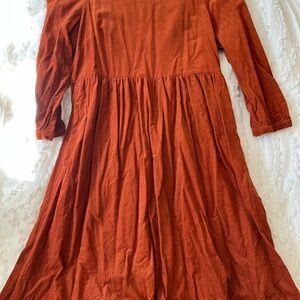 Madewell Rust Orange Dress